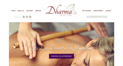 Desktop Screenshot of dharmadayspa.com